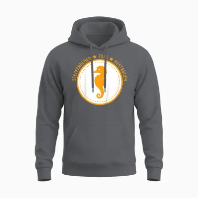 Seepferdchen Bestanden Frühschwimmer Abzeichen 2026 Unisex Hoodie - Charcoal