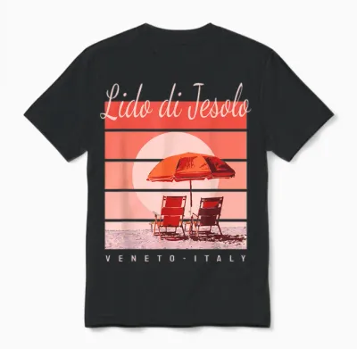 Urlaub in Lido Di Jesolo Venedig Italien Unisex T-Shirt - Black
