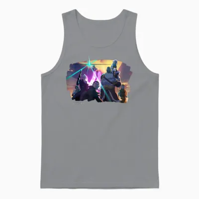 The Legend of Vox Machina – Character Pose T-Shirt, Black, S Unisex Tank Top - Sport Grey