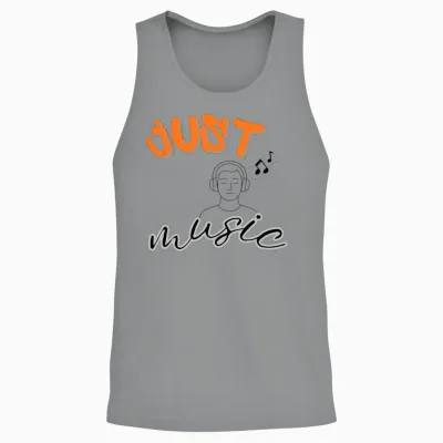 Just Music Headphones Unisex Tank Top - Sport Grey