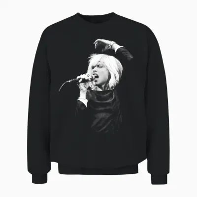Debbie Harry Blondie Live Von Simon Fowler Unisex Sweatshirt - Black