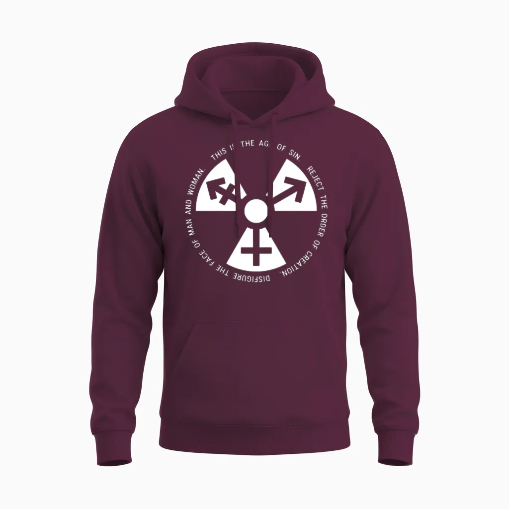 Age of Sin Unisex Hoodie in Maroon
