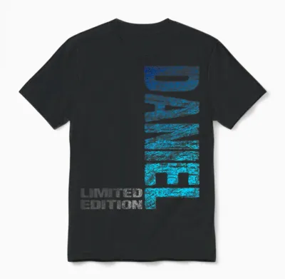 Daniel Name First Name Boy Man Birthday T-Shirt, Black Unisex T-Shirt - Black