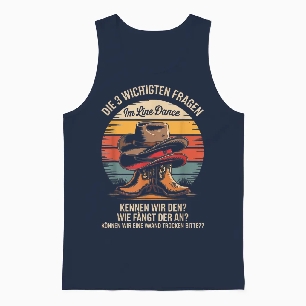 Die 3 Wichtigsten Fragen Im Line Dance Unisex Tank Top in Navy