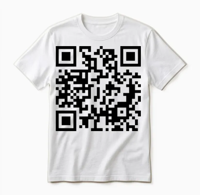 Qr Code F1 Unisex T-Shirt in White
