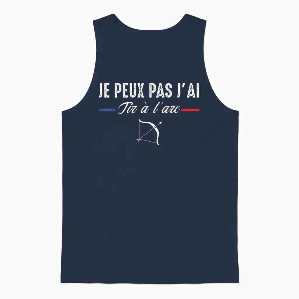 Archery I Can Not I Have Archery Archer Archery T-Shirt, Black, S Unisex Tank Top in Navy