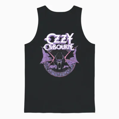 Ozzy Osbourne Fledermaus Pastell T-Shirt Für Männer, Schwarz, Kurzarm, S Unisex Tank Top - Black