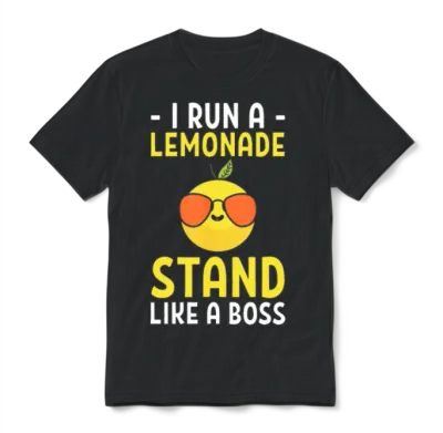 Funny Lemonade Stand Lemonade Vendor Unisex T-Shirt - Black