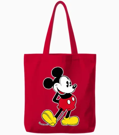 Disney Mickey Mouse Classic Small Pose Tote Bags - Red