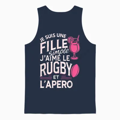 Rugby Women Rugby Player Humor Rugby Unisex Tank Top - Navy