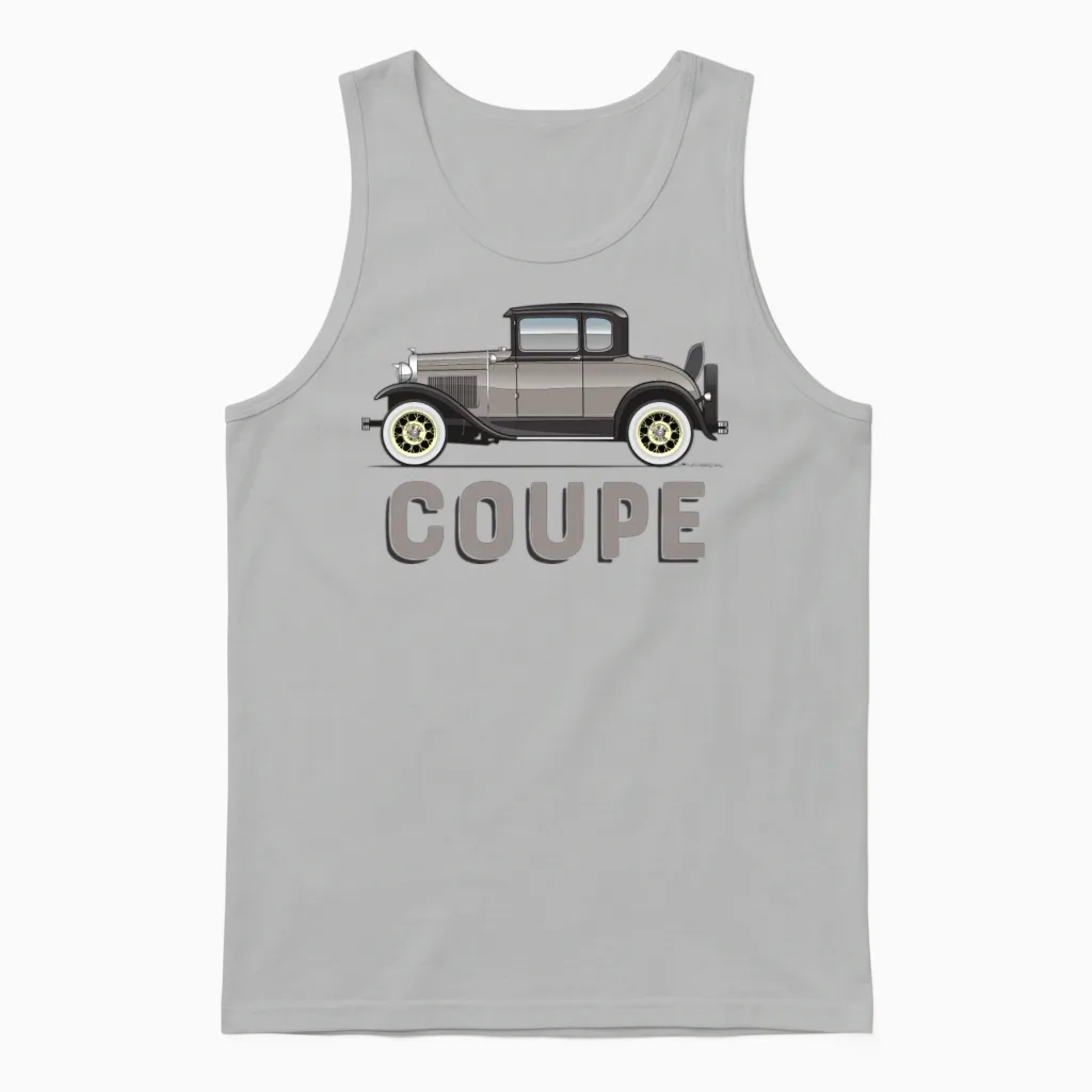 Coupe Chicle Drab Unisex Tank Top in Ash