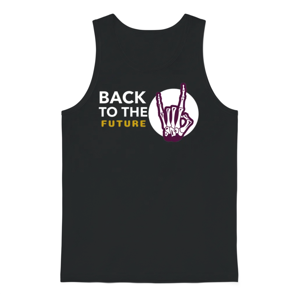Back to the Future Unisex Tank Top - Black