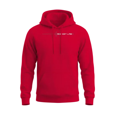 Rocket Lab Logo Black Background Classic Gift Unisex Hoodie - Red