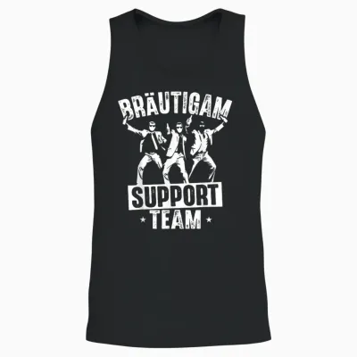 Junggesellenabschied Männer T-Shirt Team Bräutigam Jga Mann Unisex Tank Top - Black