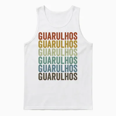 Guarulhos Brazil Retro Vintage Unisex Tank Top - White