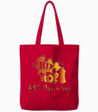Hip Hop Tote Bags - Red