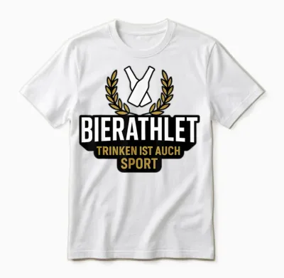 Drinking Is Also Sport - Beer Sportsman Unisex T-Shirt - White