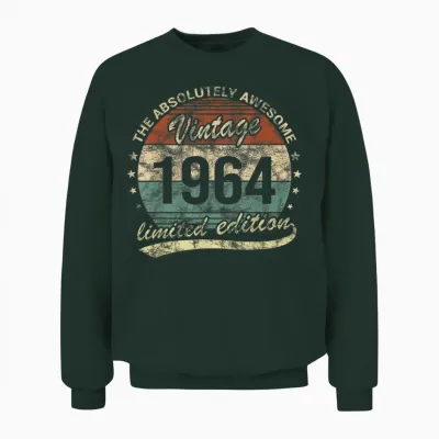 The Absolutely Awesome Vintage 1964 Mann Oder Frau Geburtstag Unisex Sweatshirt - Forest