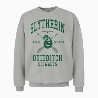 Harry Potter Slytherin Team Seeker Hogwarts Quidditch Unisex Sweatshirt - Ash