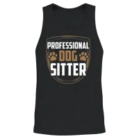 Professional Dog Sitter Puppy Dog Sitting Dogs Unisex Tank Top - Black – 2