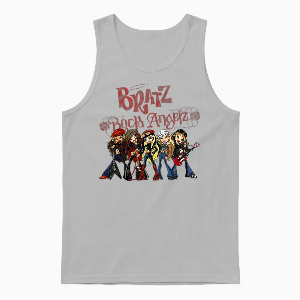 Bratz Rock Angelz Group Shot Unisex Tank Top in Ash