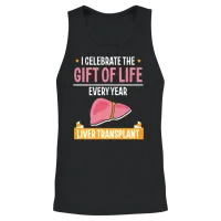 Celebrating the Gift of Life Liver Transplant Unisex Tank Top - Black – 2