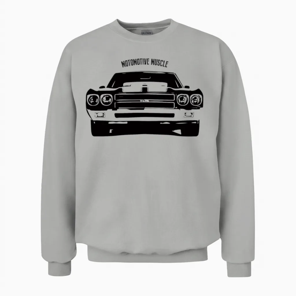 Vintage Classic Muscle Car - Cars & Unisex Sweatshirt in Ash