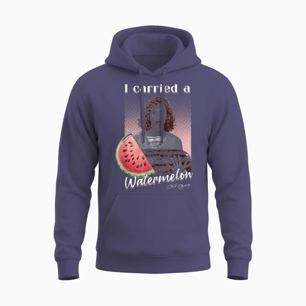 Dirty Dancing I Carried a Watermelon Photo Vintage Movie Unisex Hoodie in Heather Sport Dark Navy
