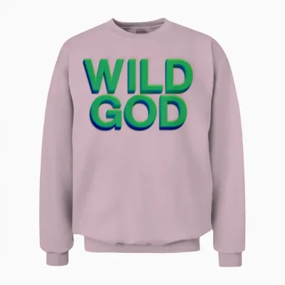 Nick Cave and the Bad Seeds - Green Wild God Unisex Sweatshirt - Light Pink