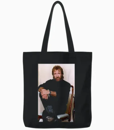 Chuck Norris Way of the Dragon Schauspieler & Kampfsport-Experte Tote Bags - Black