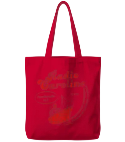 Radio Caroline Belgium Tote Bags - Red