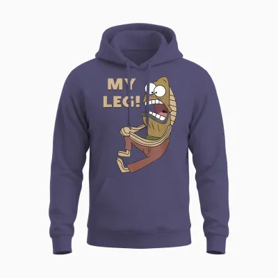 Mademark X Spongebob Squarepants - Fred the Fish - My Leg! Unisex Hoodie - Heather Sport Dark Navy