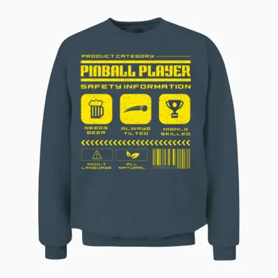 Pinball Retro Unisex Sweatshirt - Dark Heather