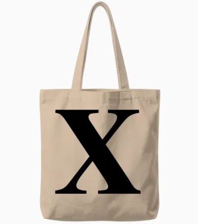 Roman Numeral 10 Tote Bags - Natural