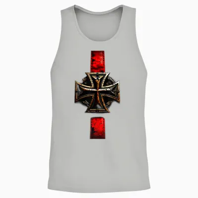 Ein Eisernes Kreuz Unisex Tank Top - Ash