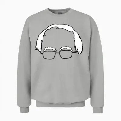 Blue Bernie Head Unisex Sweatshirt - Ash