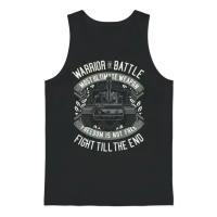 Freedom Is Not Free - Fight Till the End Unisex Tank Top - Black – 1