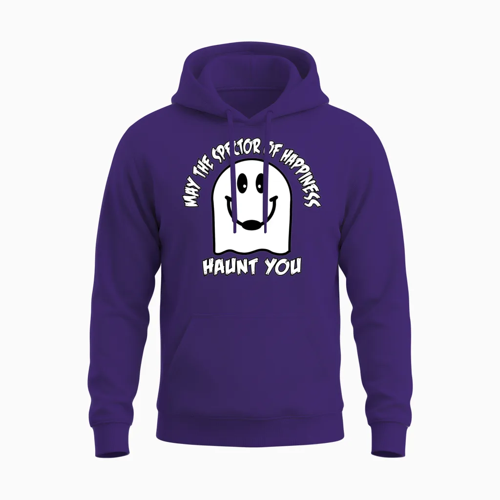 The Spector of Happiness Retro Unisex Hoodie - Purple