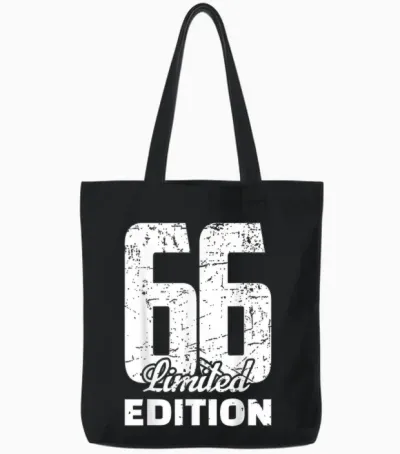 66 Ans, édition Limitée, Année 66 Ans Tote Bags - Black