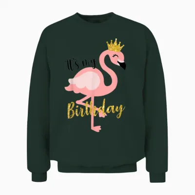 It's My the Birthday Princess Shirt, Flamingo, Für Mädchen, Kinder Unisex Sweatshirt - Forest