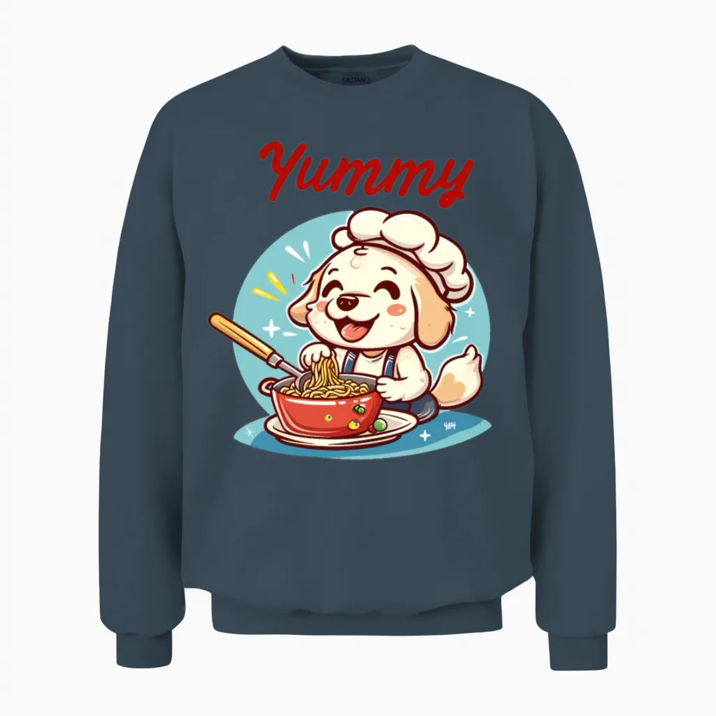 Cute Dog Lovers Unisex Sweatshirt in Dark Heather