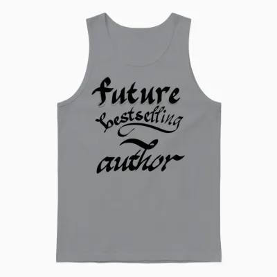 Future Bestselling Author Unisex Tank Top - Sport Grey