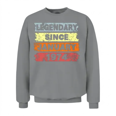 Legendary Since January 1974 - Present Unisex Sweatshirt - Sport Grey