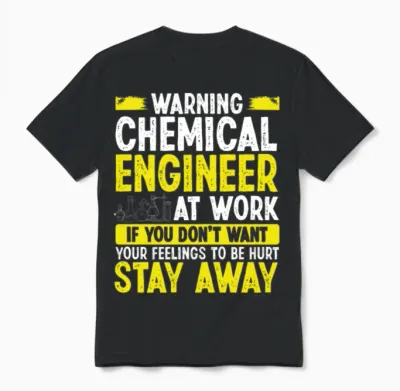Funny Chemical Engineer Engineering Unisex T-Shirt - Black
