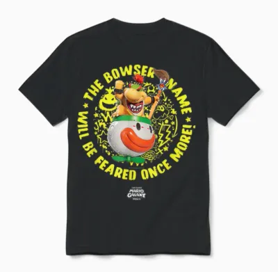 The Super Mario Galaxy Movie Bowser Jr. Feared Unisex T-Shirt - Black