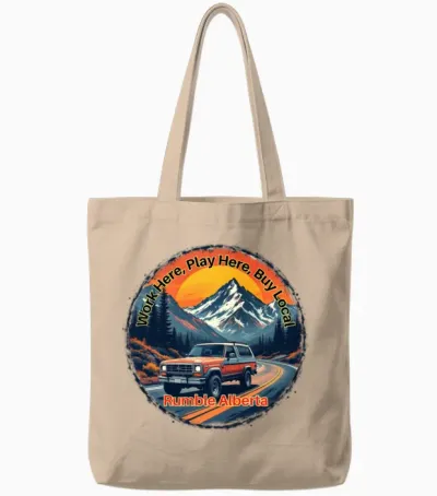 Vintage Bronco - Classic Alberta Tote Bags - Natural