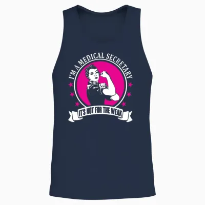 Medical Secretary Unisex Tank Top - Navy