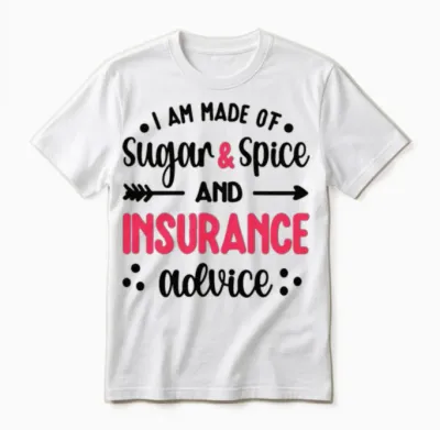 Insurance Agent Gifts for Women Insurance Broker Unisex T-Shirt - White