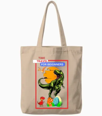 Time Travel for Beginners 2023 Tote Bags - Natural