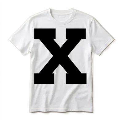 Letter X Unisex T-Shirt - White
